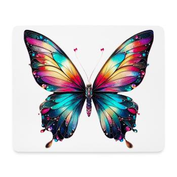 Butterfly - Mouse Pad (horizontal) - white - Front