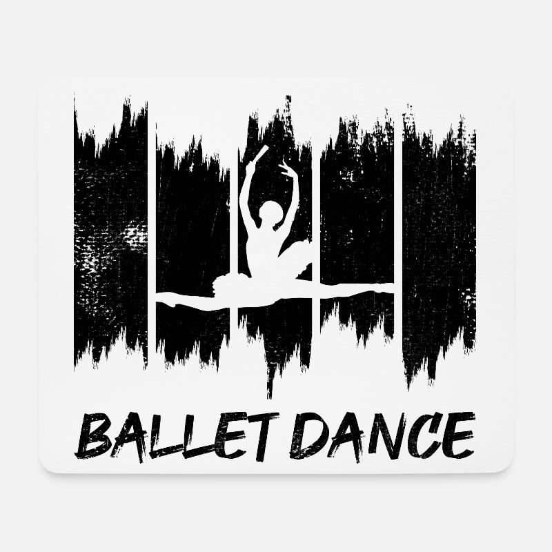 Balletttanz - Mousepad (Querformat) - Weiß