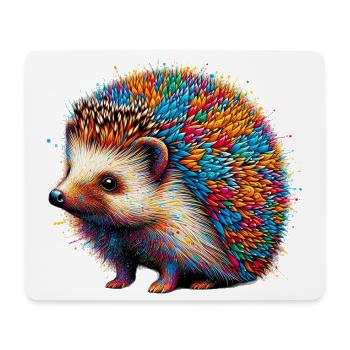 Hérisson - Tapis de souris (format paysage) - blanc - Devant