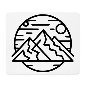 Abstract Geometric Art Print - Mouse Pad (horizontal) - white - Front