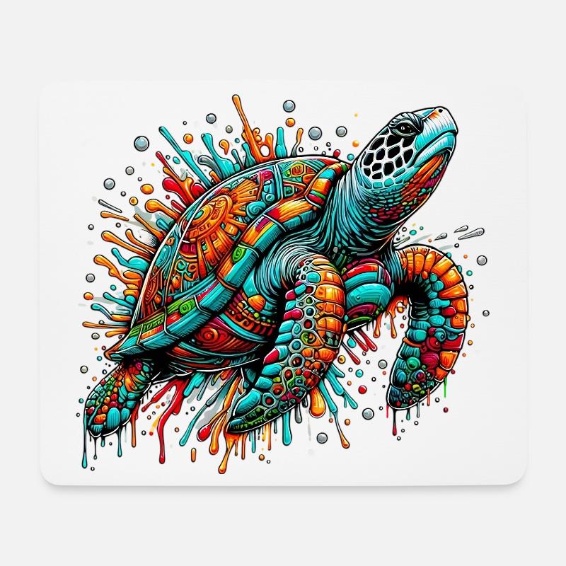 Turtle - Mouse Pad (horizontal) - white