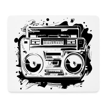 Musique hip-hop - Tapis de souris (format paysage) - blanc - Devant