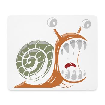 Snail with large teeth - Mouse Pad (horizontal) - white - Front
