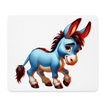 Esel-Maultier - Mousepad (Querformat) - Weiß - Vorne