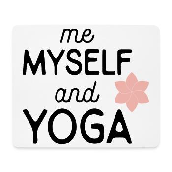 yoga - Tapis de souris (format paysage) - blanc - Devant