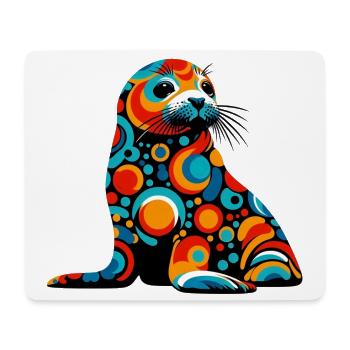 Siegel - Mousepad (Querformat) - Weiß - Vorne
