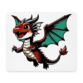 Dragon - Mouse Pad (horizontal) - white - Front