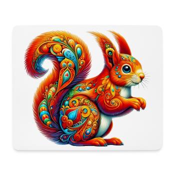 Squirrel - Mouse Pad (horizontal) - white - Front