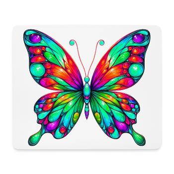 Schmetterling - Mousepad (Querformat) - Weiß - Vorne