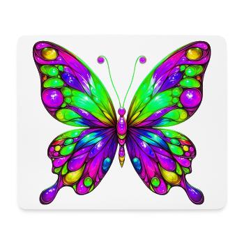 Papillon - Tapis de souris (format paysage) - blanc - Devant