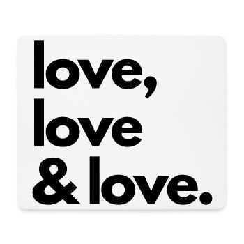 Love tote-bag kit étudiante - Tapis de souris (format paysage) - blanc - Devant