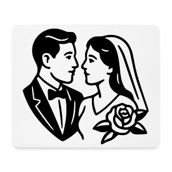 Married - Mouse Pad (horizontal) - white - Front