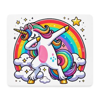 Dabbing Unicorn Rainbow Unicorn Kids - Mouse Pad (horizontal) - white - Front