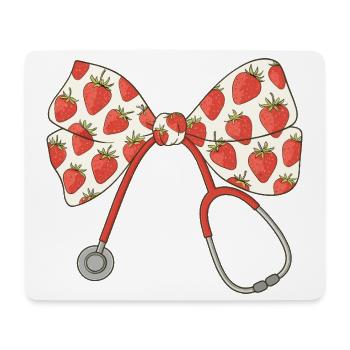 Nurse, Stethoscope, Loop - Mouse Pad (horizontal) - white - Front