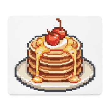 Cerises Pixel Pancake - Tapis de souris (format paysage) - blanc - Devant
