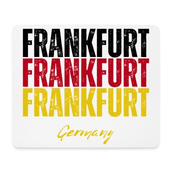 Francfort, Allemagne, un souvenir de Francfort - Tapis de souris (format paysage) - blanc - Devant