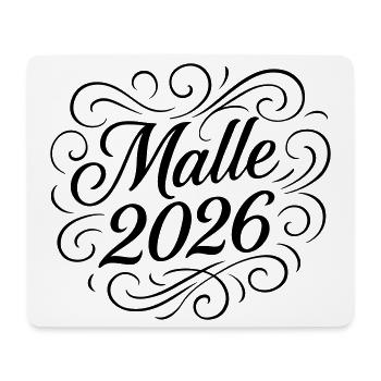 Malle 2026 Mallorca - Mousepad (Querformat) - Weiß - Vorne