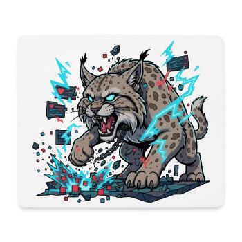 Cyber linx - Tapis de souris (format paysage) - blanc - Devant