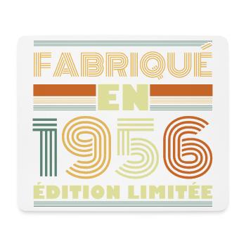 Vintage 1956 Cadeau D'anniversaire 70 ans - Tapis de souris (format paysage) - blanc - Devant