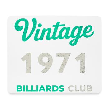 Vintage 1971 – Billiards Club Retro Birth Year - Mouse Pad (horizontal) - white - Front