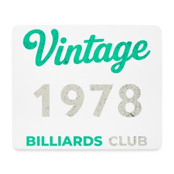 Millésime 1978 – Année de naissance rétro du Billiards Club - Tapis de souris (format paysage) - blanc - Devant