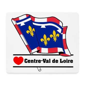 Centre-Val de Loire Love - Tapis de souris (format paysage) - blanc - Devant