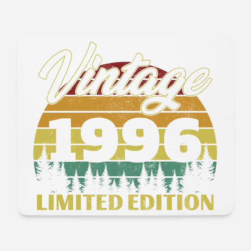1996 Vintage Retro Geburtstagsgeschenk - Mousepad (Querformat) - Weiß