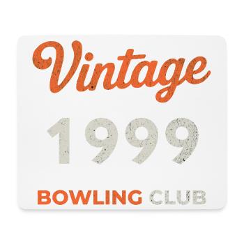 Millésime 1999 – Année de naissance rétro du Bowling Club - Tapis de souris (format paysage) - blanc - Devant
