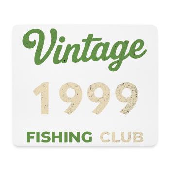 Vintage 1999 – Fishing Club Retro Birth Year - Mouse Pad (horizontal) - white - Front