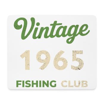 Vintage 1965 – Fishing Club Retro Birth Year - Mouse Pad (horizontal) - white - Front