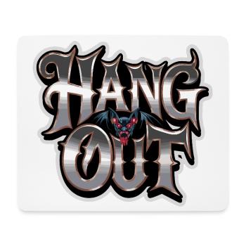 Hang Out Bat Horror Saying For Dark - Mouse Pad (horizontal) - white - Front