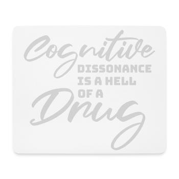 La dissonance cognitive est un sacré dicton. - Tapis de souris (format paysage) - blanc - Devant