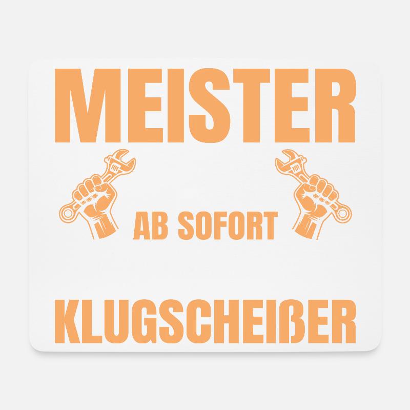 Kfz Mechatroniker Meister 2026 geschafft - Mousepad (Querformat) - Weiß