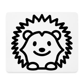 Igel - Mousepad (Querformat) - Weiß - Vorne