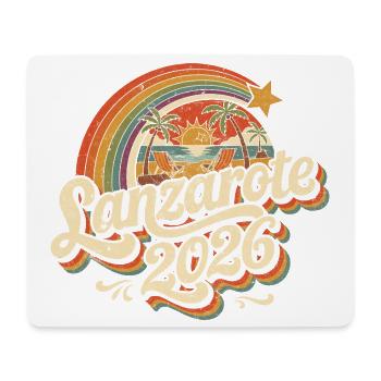 Lanzarote 2026 Strand Retro - Mousepad (Querformat) - Weiß - Vorne
