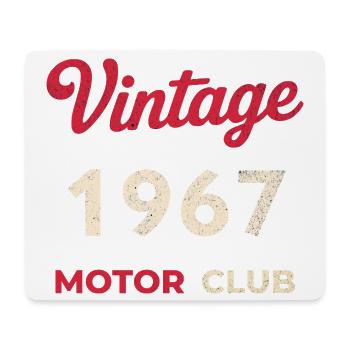Année de naissance rétro du Motor Club vintage 1967 - Tapis de souris (format paysage) - blanc - Devant