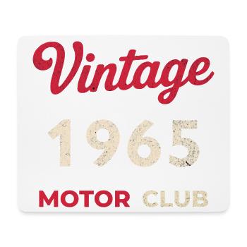 Année de naissance rétro du Motor Club Vintage 1965 - Tapis de souris (format paysage) - blanc - Devant