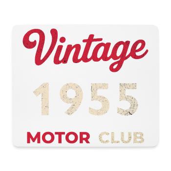 Cadeau vintage de l’année de naissance rétro du Motor Club de 1955 - Tapis de souris (format paysage) - blanc - Devant
