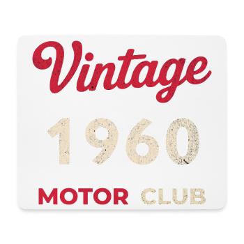 Cadeau vintage de l’année de naissance rétro du Motor Club des années 1960 - Tapis de souris (format paysage) - blanc - Devant