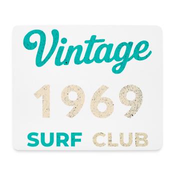 Vintage 1969 Surf Club Retro Geburtsjahr Geschenk - Mousepad (Querformat) - Weiß - Vorne