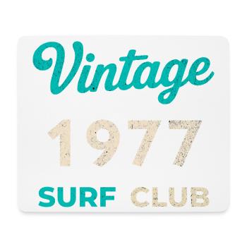 Vintage 1977 Surf Club Retro Geburtsjahr Geschenk - Mousepad (Querformat) - Weiß - Vorne