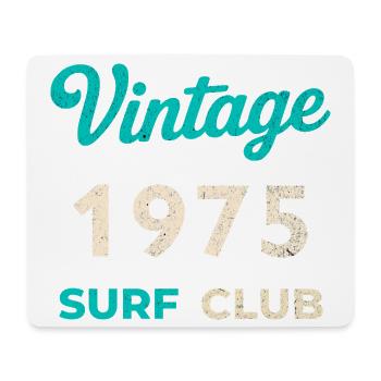 Cadeau vintage de l’année de naissance rétro du Surf Club 1975 - Tapis de souris (format paysage) - blanc - Devant