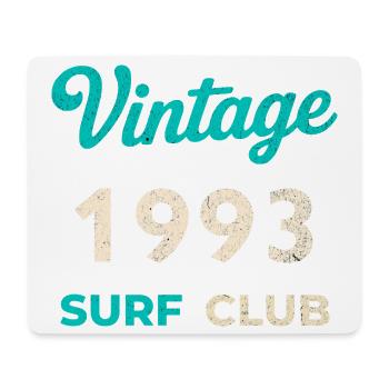 Cadeau vintage 1993 Retro Année de naissance du Surf Club - Tapis de souris (format paysage) - blanc - Devant