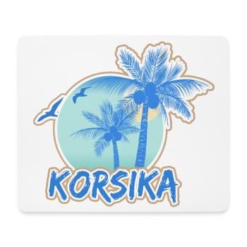 Strand Korsika - Mousepad (Querformat) - Weiß - Vorne