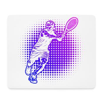 Geschenkidee für einen Tennis mit Tennis - Mousepad (Querformat) - Weiß - Vorne