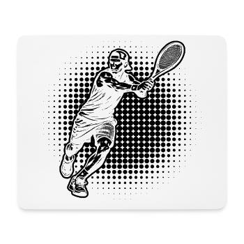 Geschenkidee für einen Tennis mit Tennis - Mousepad (Querformat) - Weiß - Vorne