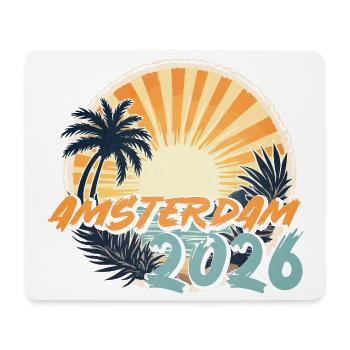 Amsterdam 2026 - Mouse Pad (horizontal) - white - Front