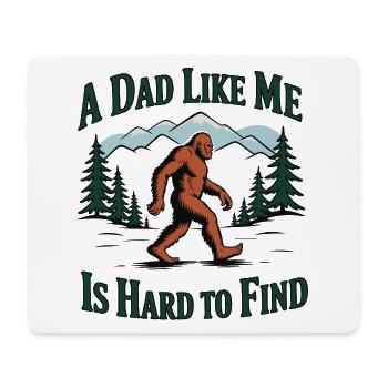 Vater wie ich – schwer zu finden Yeti Bigfoot - Mousepad (Querformat) - Weiß - Vorne