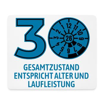 HU Mai 2026 - 30 Jahre - Geburtstag Geschenk - Mousepad (Querformat) - Weiß - Vorne