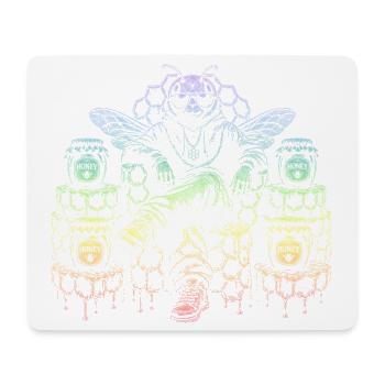 Honigbiene - Mousepad (Querformat) - Weiß - Vorne